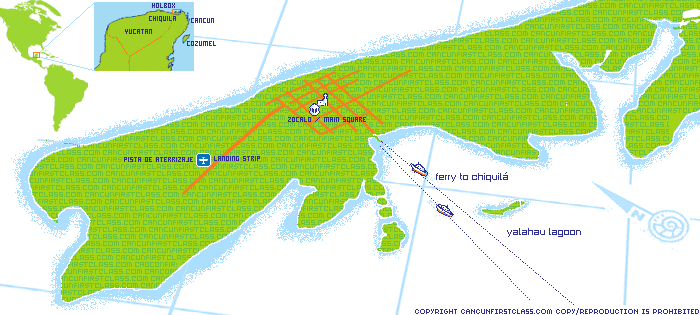Mapa Isla Holbox